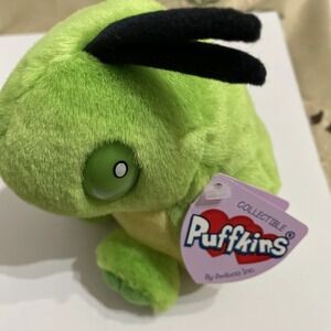 Vintage 1994 Puffkins Blade the Grasshopper Musician Swibco Plush with Tag